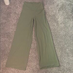 Athleta Olive Green Wide-Leg Pants